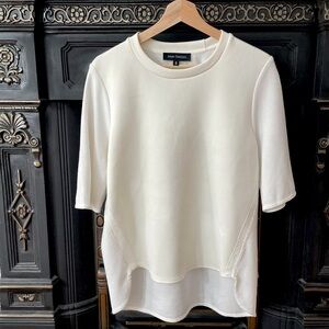 Pink Tartan - White mixed media shirt